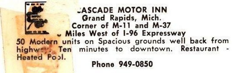 Cascade Motel (Cascade Motor Inn) - Vintage Postcard